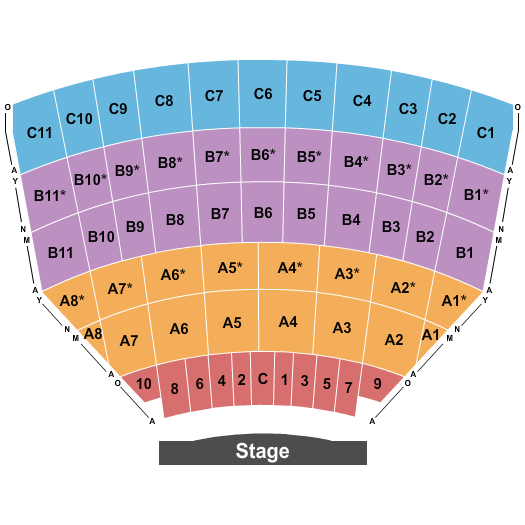The Muny Seating Chart: Endstage