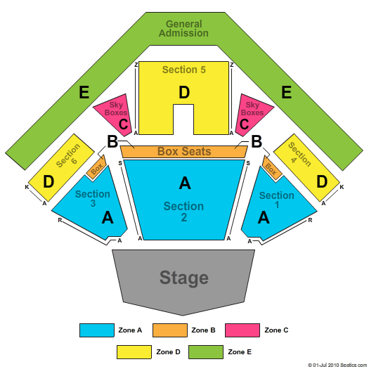 Jacobs Pavilion Tickets, Jacobs Pavilion Seating Charts ...