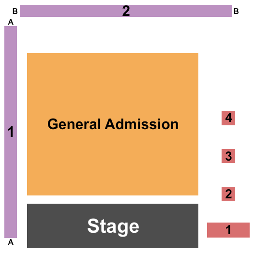 The Nite Lite Seating Chart: Endstage GA Floor
