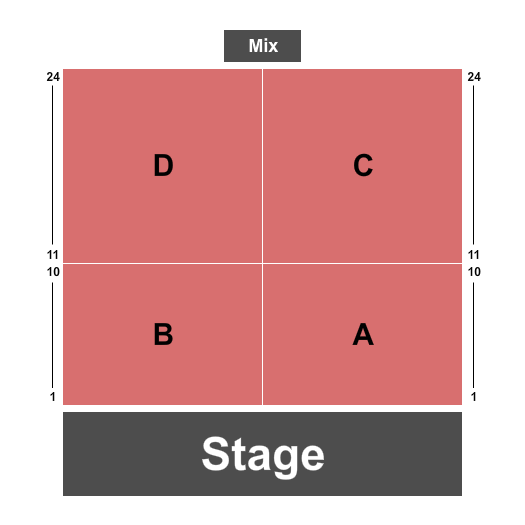 The Oak Ballroom at Viejas Casino & Resort Seating Chart: Endstage 2