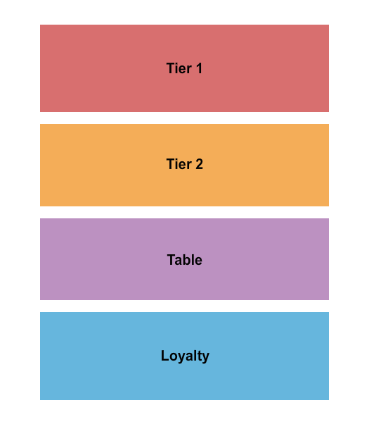 The Office - Nashville Seating Chart: Tier/Table