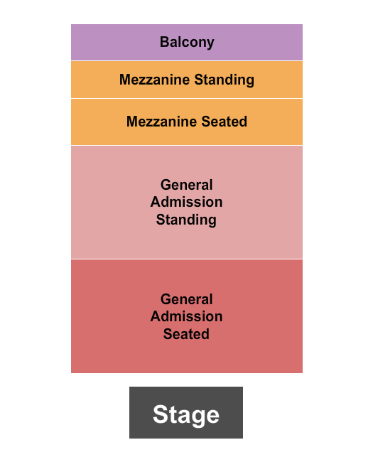 The Opera House - Toronto Seating Chart: GA Seated/Standing & Mezz Seated/Standing