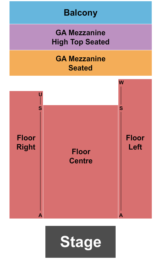 The Opera House - Toronto Seating Chart: RSV Floor & Balc/GA Mezz