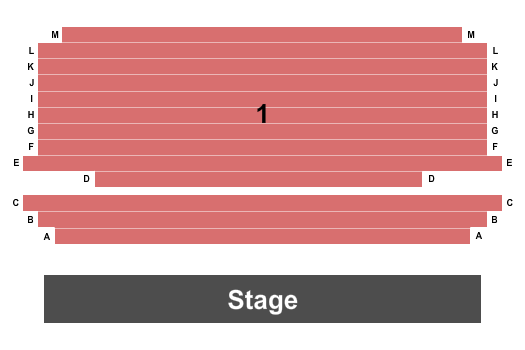 The Orange Hub Seating Chart: End Stage