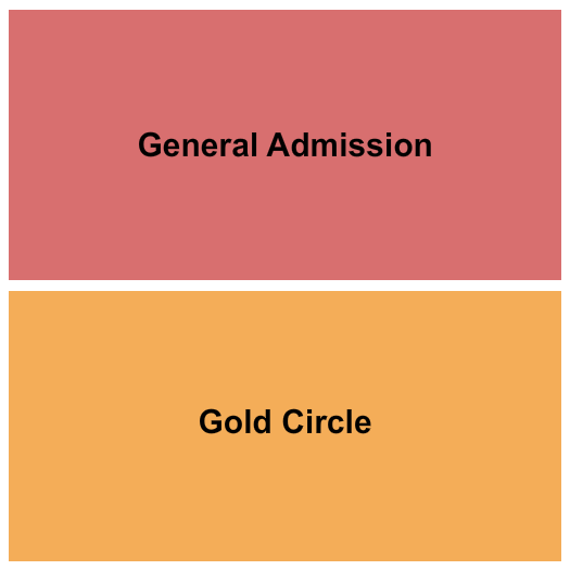 The Orange Peel Seating Chart: GA & Gold Circle
