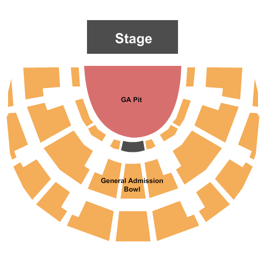 The Orion Amphitheater Seating Chart: GA Pit/GA Bowl