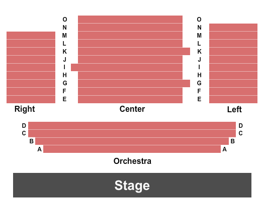 The Palace Theatre - Ontario Seating Chart: Endstage