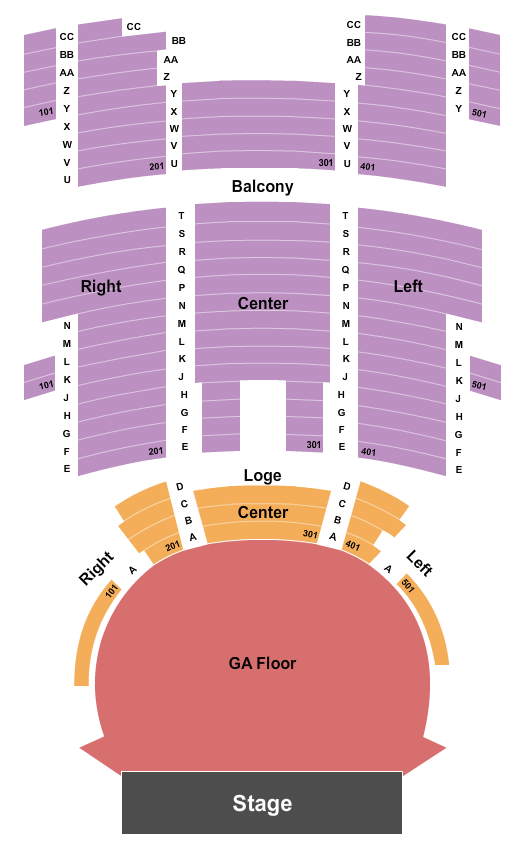 The Palace Theatre - St. Paul Seating Chart: Endstage