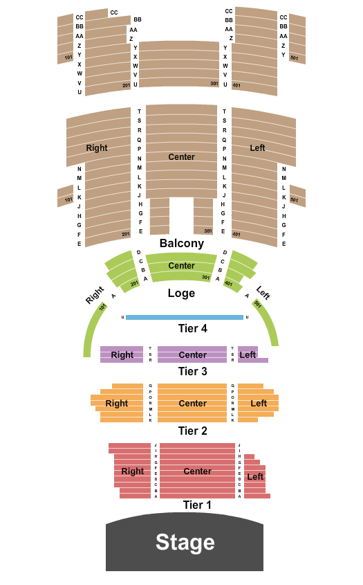 The Palace Theatre - St. Paul Seating Chart: Endstage RSV