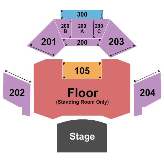 The Paramount Baltimore Seating Chart: Endstage GA Floor