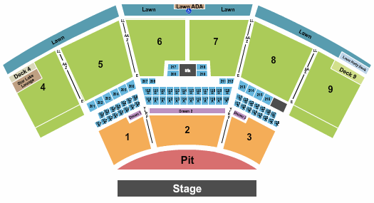 The Pavilion At Star Lake Seating Chart: Endstage GA Pit