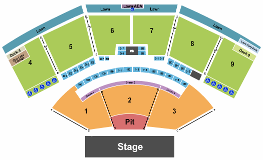 The Pavilion At Star Lake Seating Chart: Endstage RSV Pit