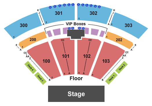 The Pavilion at Toyota Music Factory Seating Chart: Endstage - No Lawn