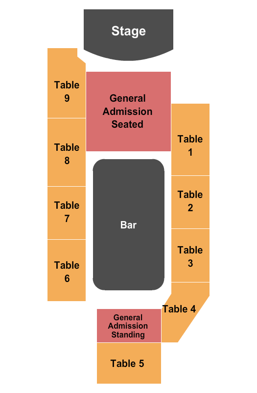 The Peppermint Club Seating Chart
