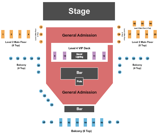 The Piazza - IL Seating Chart: Endstage GA