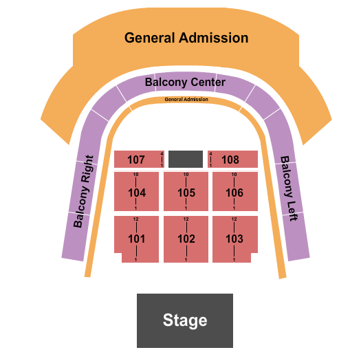 The Pinnacle At Nashville Yards Seating Chart: Endstage RSV Floor & GA Risers 2