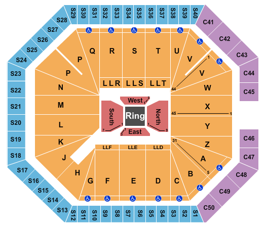 The Pit Seating Chart: WWE