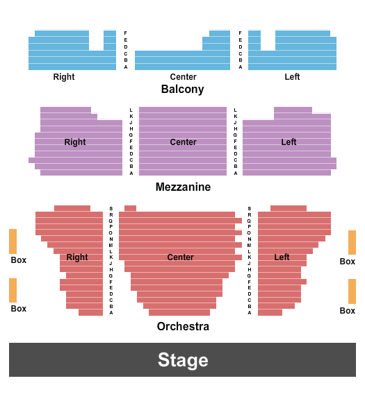 The Playhouse on Rodney Square Seating Chart: End Stage