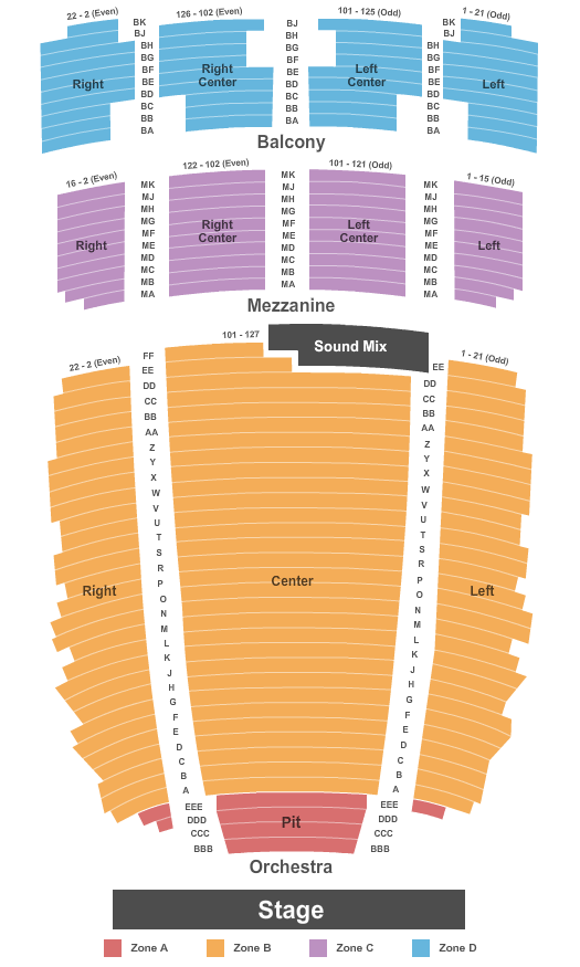 Adrienne Arts Center Seating Chart