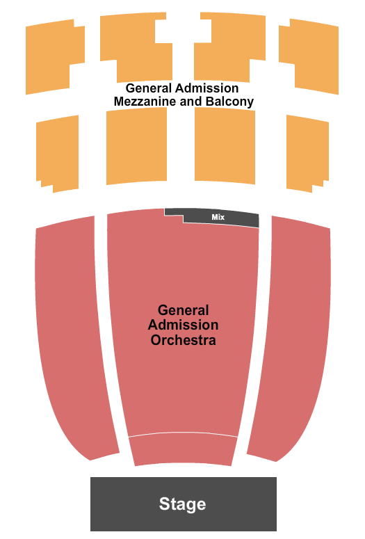 The Plaza Theatre - El Paso Seating Chart: Endstage GA Orch-Balc