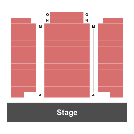 The Plaza Theatre - Wharton Seating Chart: End Stage