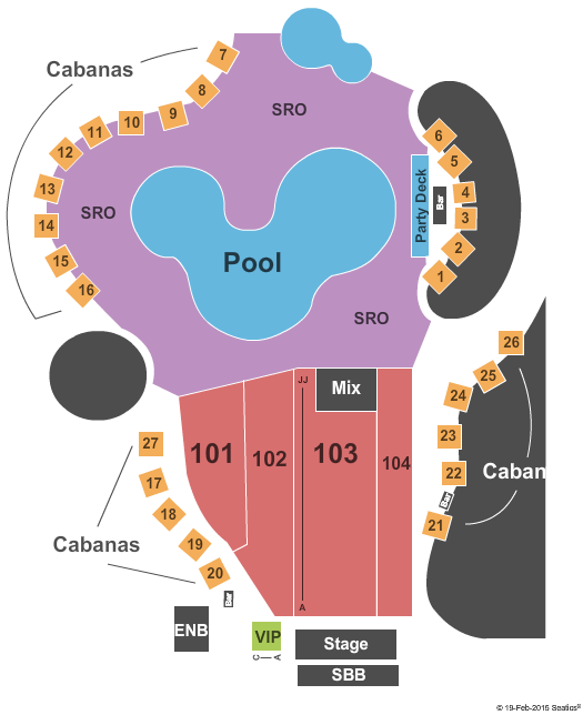 The Pool at Talking Stick Resort Map