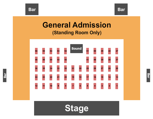 The R.O.B. Seating Chart: Endstage GA