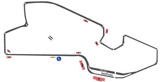 The Raceway at Belle Isle Map