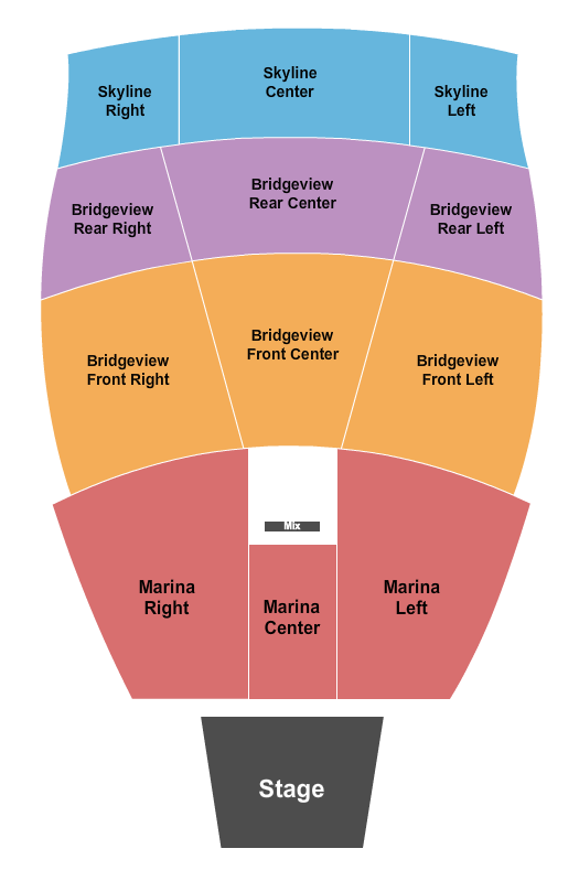 The Rady Shell at Jacobs Park Seating Chart: Endstage 2