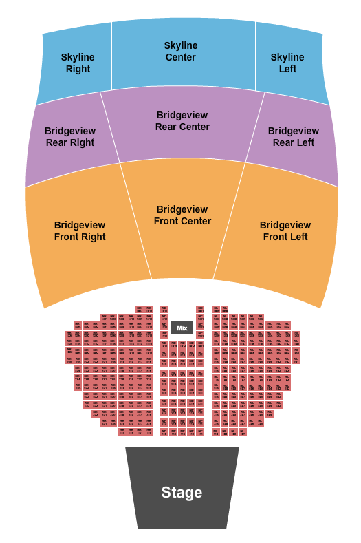 The Rady Shell at Jacobs Park Seating Chart: Endstage Tables 2