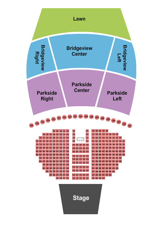 The Rady Shell at Jacobs Park Seating Chart: Endstage Tables 3