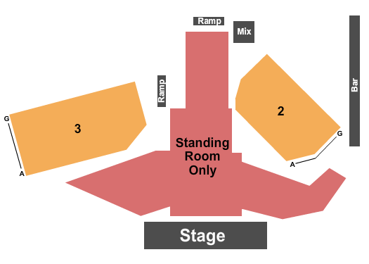 The Railhead - Boulder Station Hotel Casino Seating Chart: Endstage GA/RSV