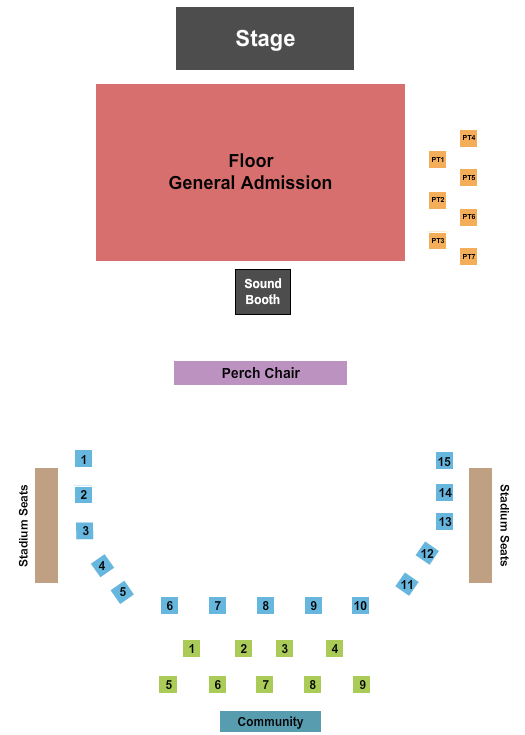 The Ramkat Seating Chart: Endstage GA/HighTopTables