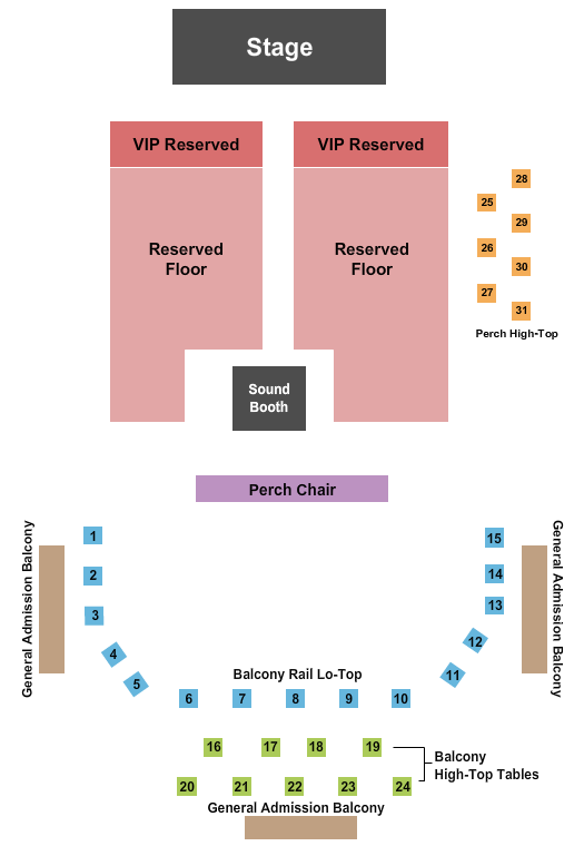 The Ramkat Seating Chart: Endstage Reserved VIP