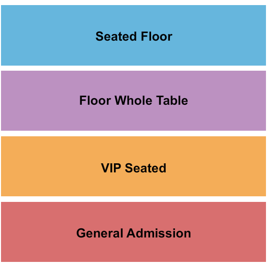 The Ramkat Seating Chart: GA/VIP Seated/Flr TBL/Flr Seated