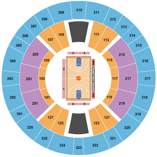 The Rapides Parish Coliseum Seating Chart: Harlem Globetrotters