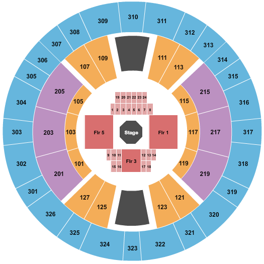 The Rapides Parish Coliseum Seating Chart: MMA