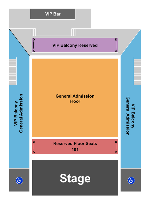 The Rave - Milwaukee Seating Chart: GA Floor VIP Balc 4