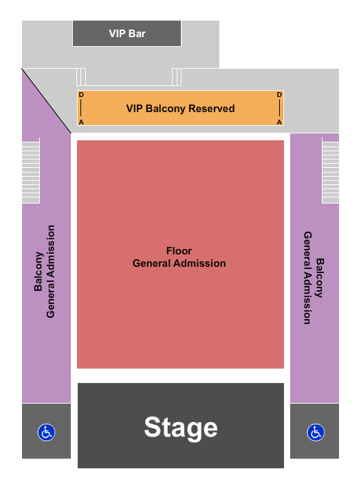 The Rave - Milwaukee Seating Chart: GA Floor VIP Balc 5