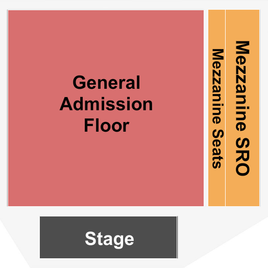 The Record Bar Seating Chart: GA/Mezz