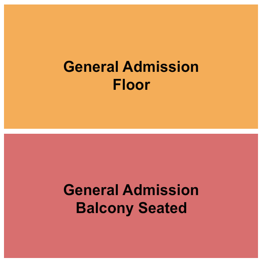 The Regency Ballroom Seating Chart: GA Floor/GA Balcony Seated