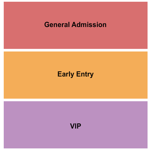 The Ridge - SC Seating Chart: GA/Early Entry/VIP