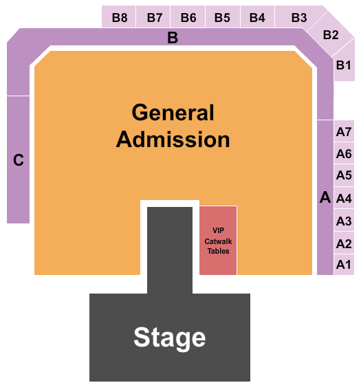 The Ritz - Raleigh Seating Chart: Endstage Ga Floor 3