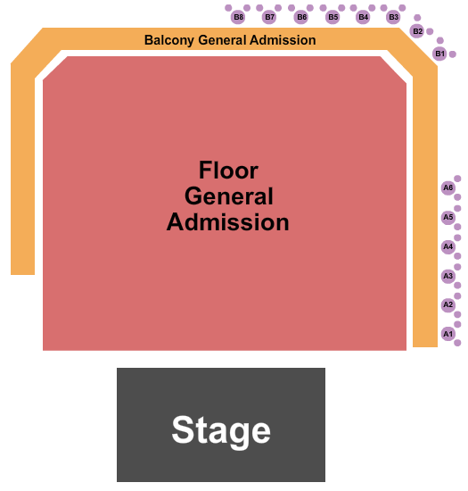 The Ritz - Raleigh Seating Chart: GA Floor/GA Balcony