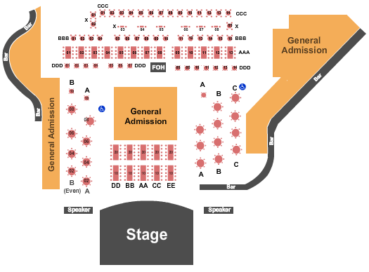 The Rose Seating Chart