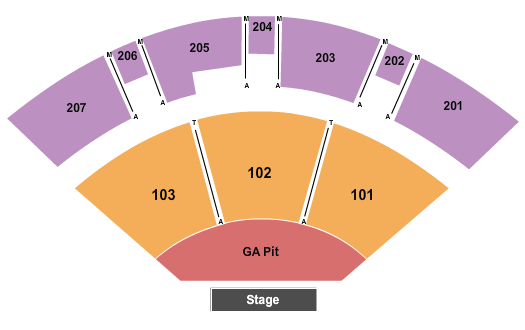 The Rose Music Center at The Heights Seating Chart: Endstage GA Pit