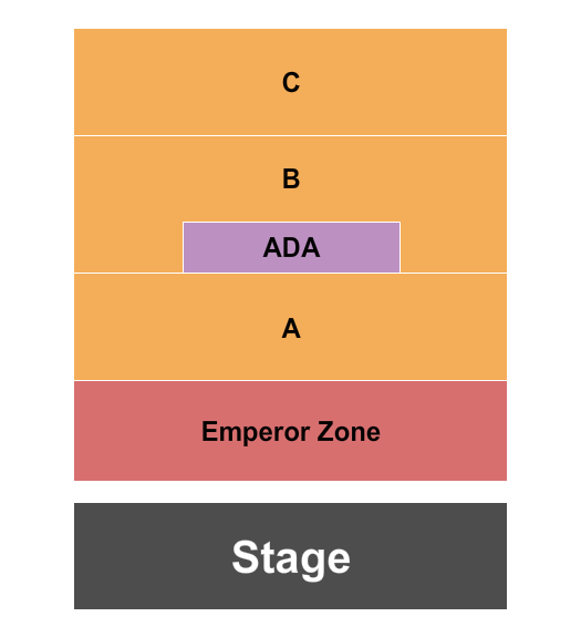 The Royal Theatre - Toronto Seating Chart: Zones