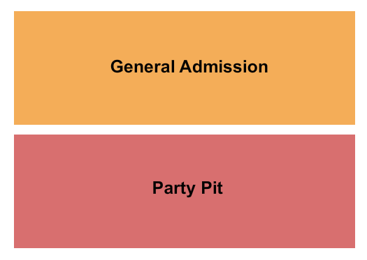 The Rust Belt Seating Chart: GA and Party Pit