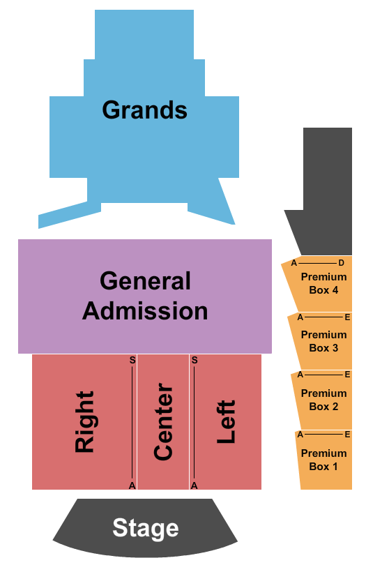 The Salt Shed Indoors - Chicago Seating Chart: RSV/GA/Grands/Premium