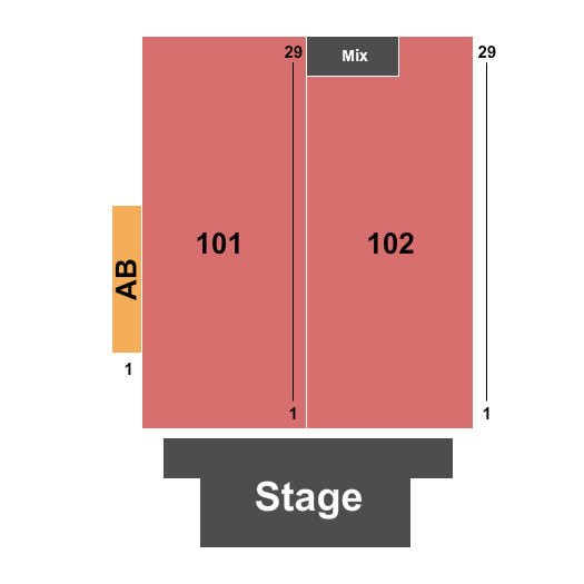 The Sanford Center Seating Chart: Theatre